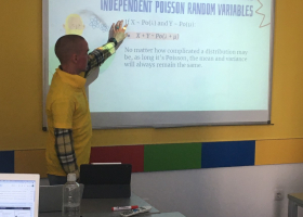 A math and business class