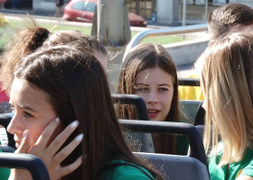 Open-top bus tour of Belgrade