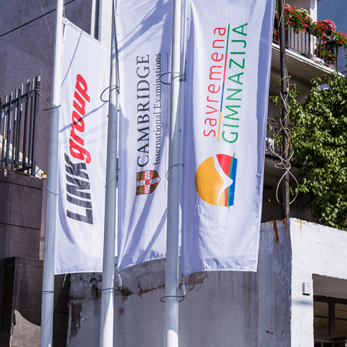 The exterior of the building